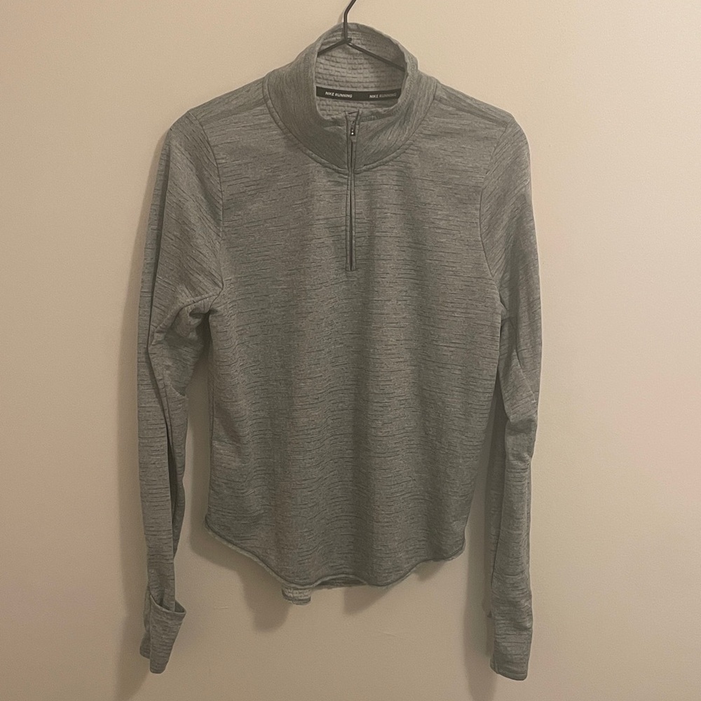 Nike grey quarter zip size S